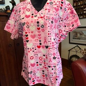 "SB Scrubs" scrub top, L, for breast cancer